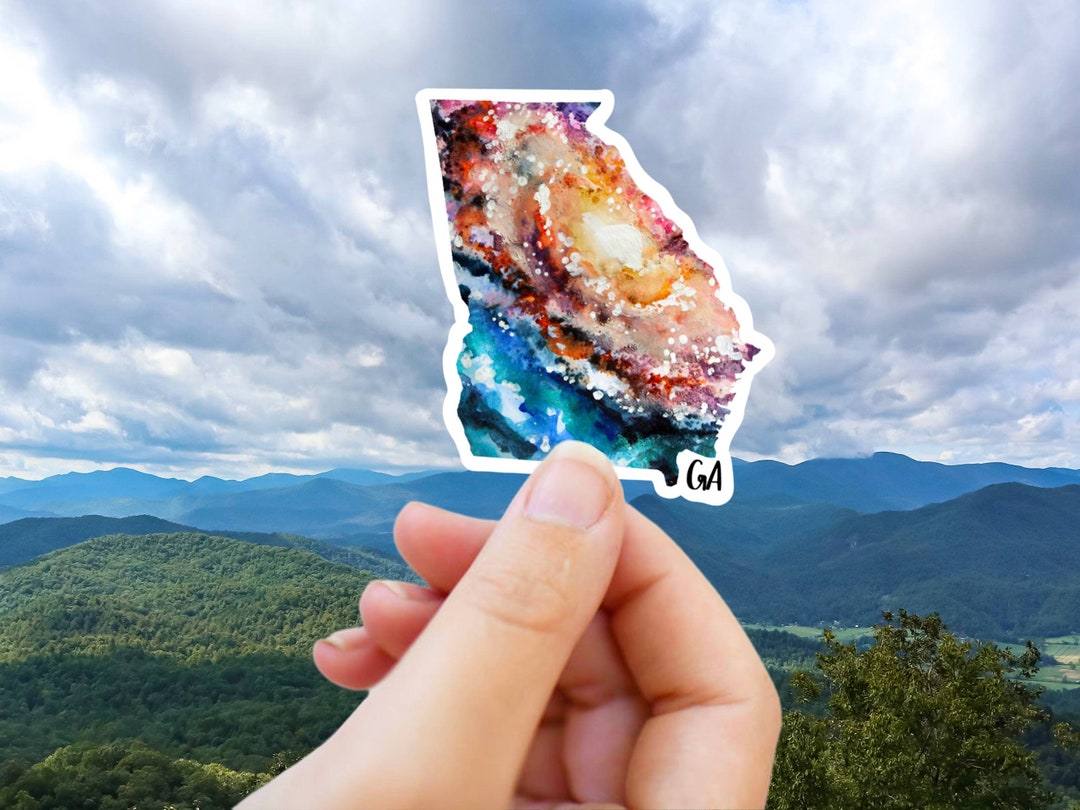 Georgia Sticker, Aesthetic State Stickers, Atlanta Bumper Sticker, USA ...
