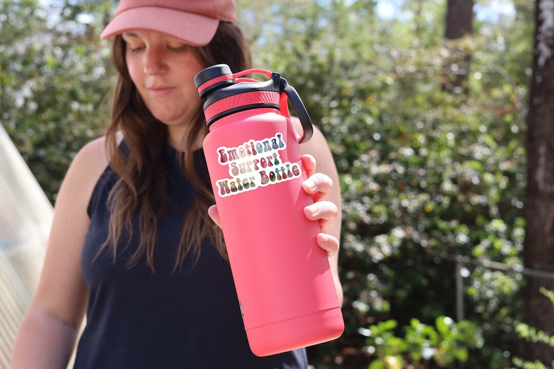 Emotional Support Water Bottle Sticker Mental Health Decal Hydroflask ...