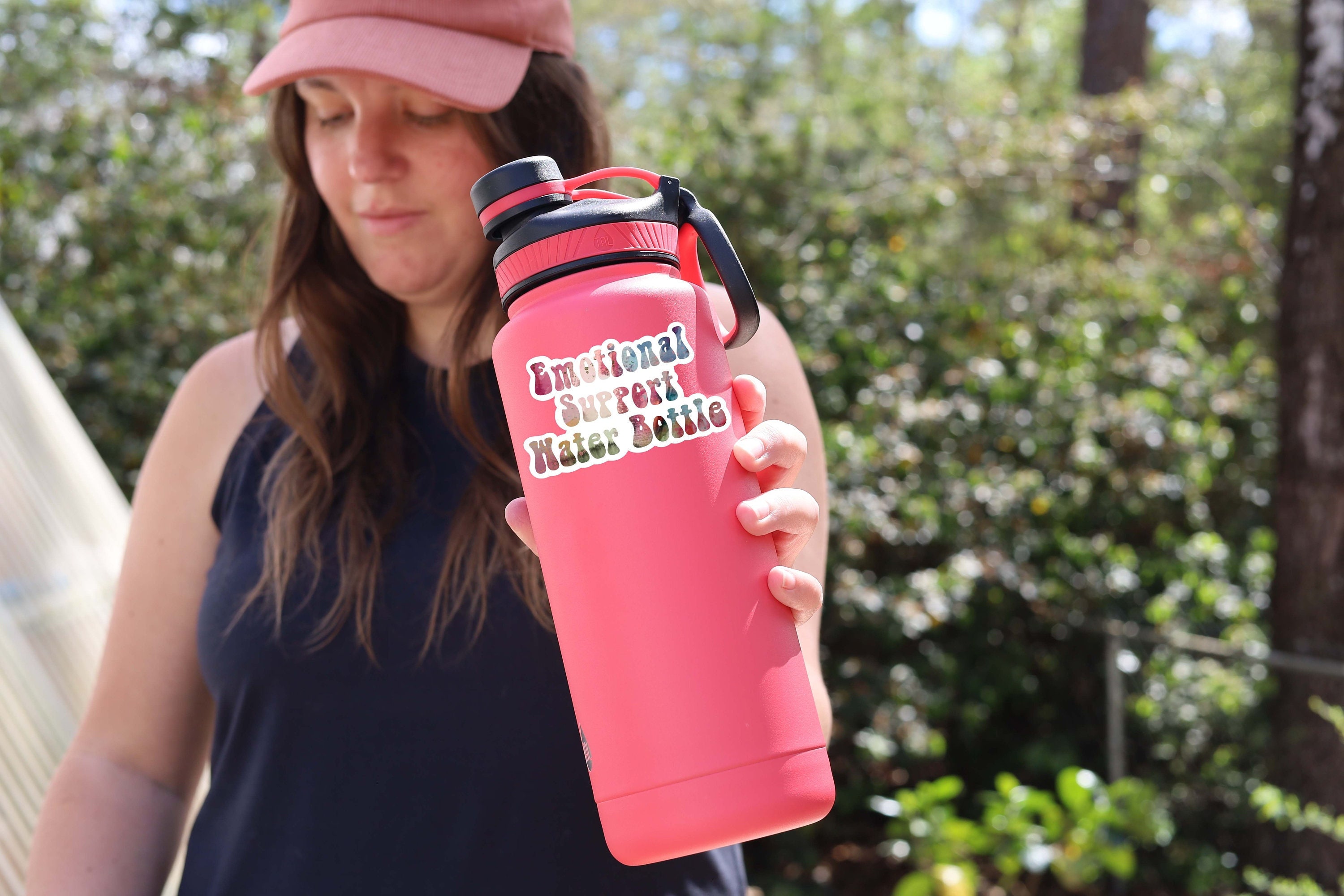 Emotional Support Water Bottle Sticker: Waterproof Vinyl Decal - Etsy