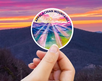 Appalachian Mountains Sticker, Travel Decal, Blue Ridge Parkway, National Park Art, Appalachian Trail, Great Smoky Mountains, Shenandoah NP