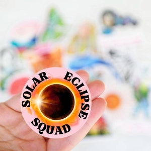 Solar Eclipse Squad, 2024 Total Solar Eclipse Sticker, Path Of Totality, Eclipse Souvenir, April 8 2024, Total Eclipse Decal, Eclipse Party image 10