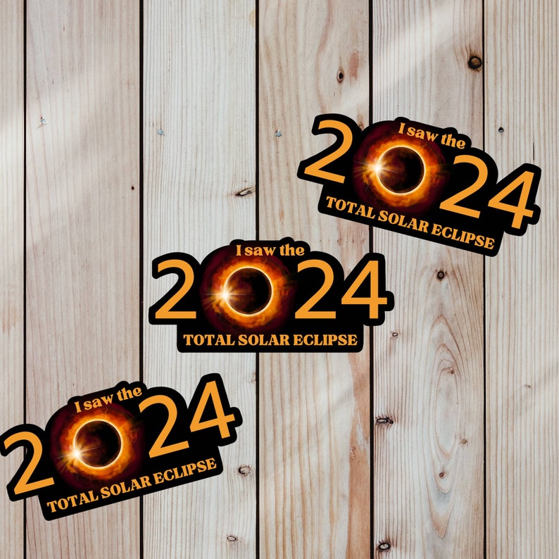 2025 Total Solar Eclipse Sticker, I Saw the Solar Eclipse, Path of