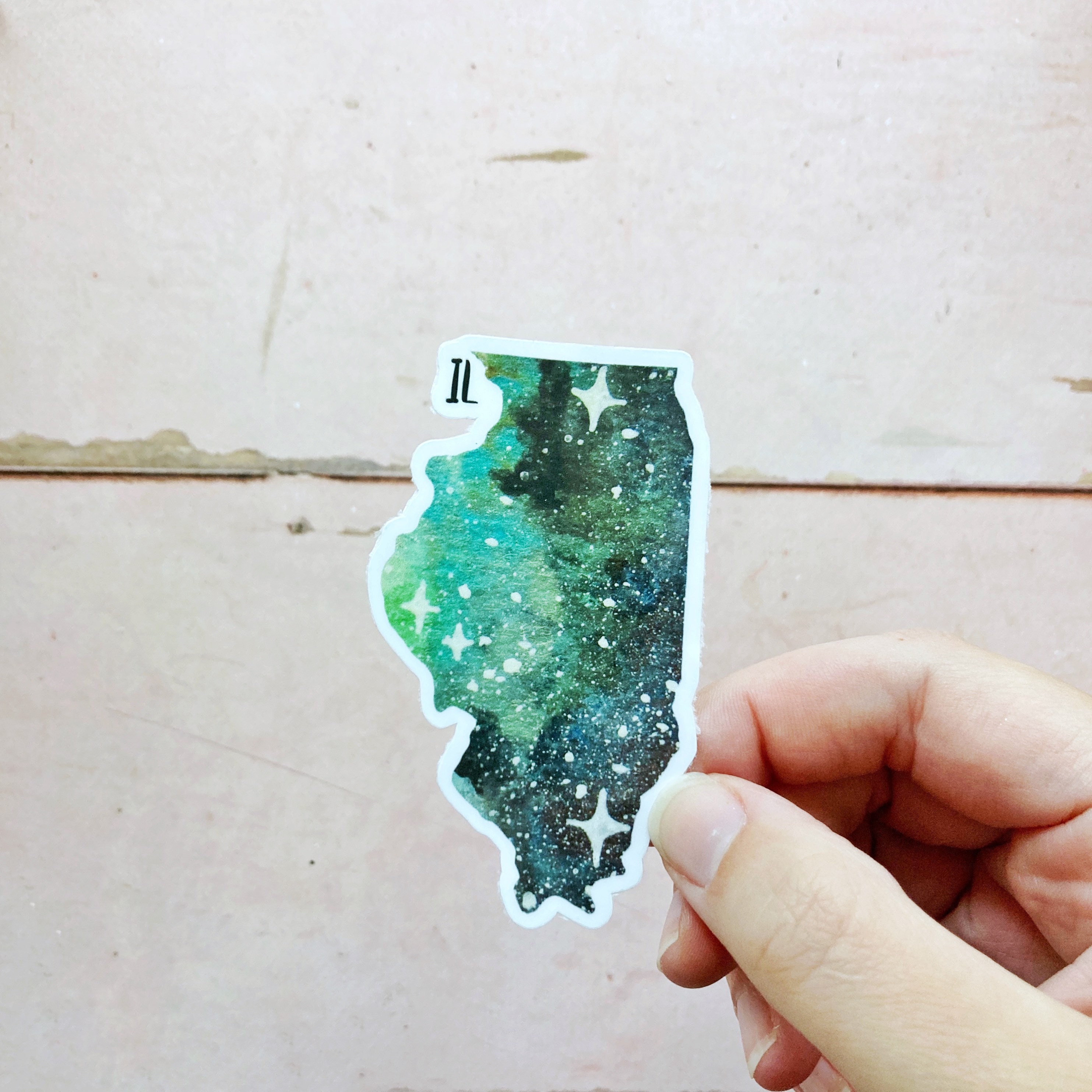 Illinois Sticker: Waterproof Vinyl Decal, State Art - Etsy