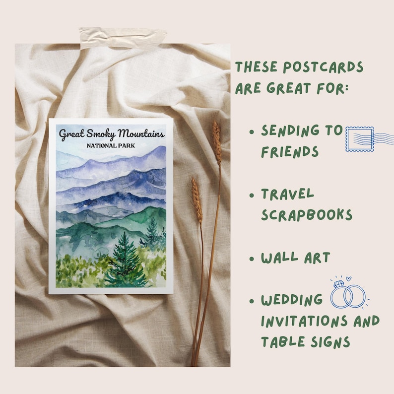 63 National Park Postcard Pack, National Park Gift, Vintage Travel Postcards, Yellowstone Souvenir, Utah Mighty 5, Travel Stationery, Zion, image 7