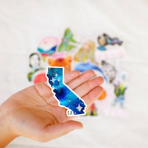 Sticker vinyle État de la Californie, Sticker SOCAL, Sticker Californie imperméable, Sticker Cali, carte de la Californie, Sticker bouteille d'eau, Sticker pour ordinateur portable