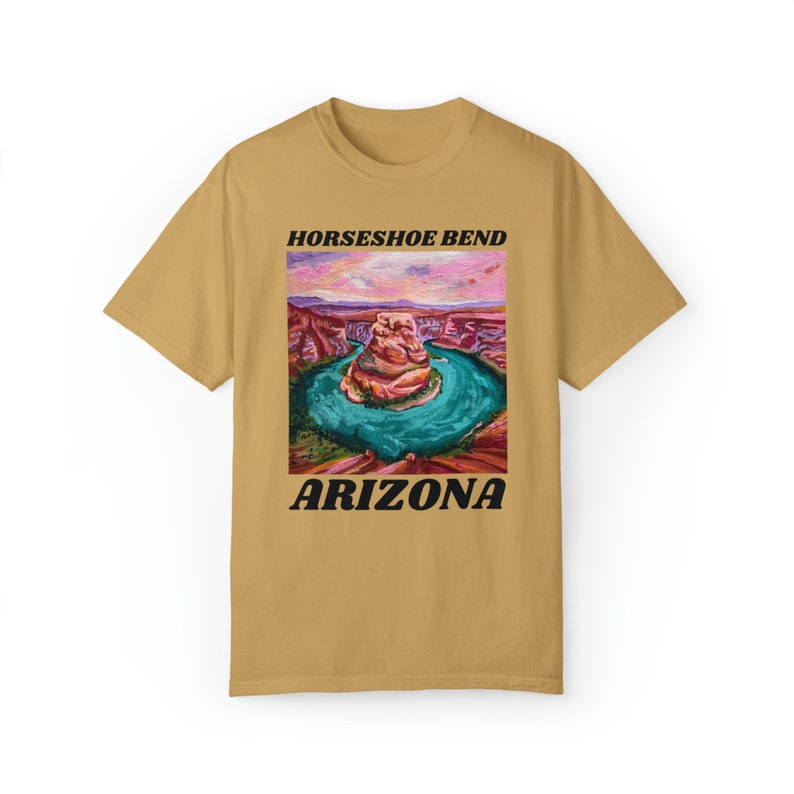 Grand Canyon Shirt, National Park t-shirt, Hiking shirt, Oversized Tee, Horseshoe Bend, Arizona tShirt, Travel Poster, Western Aesthetic image 7