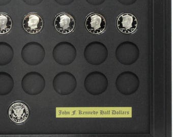 President John F. Kennedy Half Dollar Coin Wall Display Picture Frame, USA Made (Coins NOT Included)