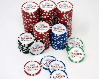 Bulk Personalized Casino Poker Chips For Any Occasion With Full Color Graphics or Photo