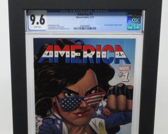 CGC Graded Comic Book Wall Display Picture Frame, Optional Both Sides Viewable with Optional Custom Plate, USA Made (Comic NOT Included)