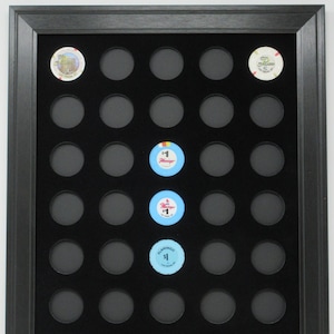 35 Casino Poker Chip (Not Included) Picture Display Wall Frame Made in the USA
