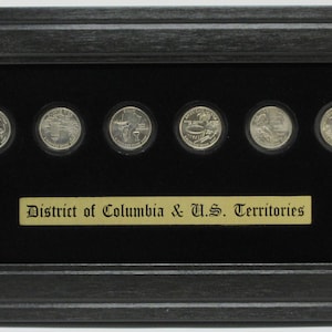 DC & Territory Quarter Display Frame: USA Made Coin Holder