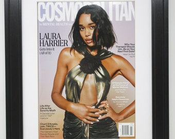 Magazine Wall Display Picture Frame, Choice of Mat, USA Made (Magazine NOT Included)