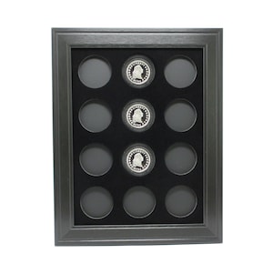 1 oz. Silver Round Coin Wall Display Picture Frames Made in the USA