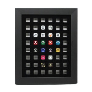 5/8&quot; Gaming Dice Picture Display Wall Frame, Holds 48 Dice (Not Included) Made in the USA
