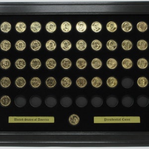 Golden Dollar Coin Display Frame: Presidential, Innovation, Sacagawea - Made in USA