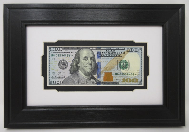 First Dollar Bill Wall Display Picture Frame Etsy