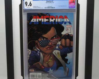 CGC Graded Comic Book Wall Display Picture Frame, Double Mat with Optional Personalized Plate, USA Made (Comic NOT Included)