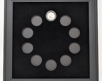 USA 50 Cent Half Dollar Coins (NOT Included) Wall Display Picture Frame, USA Made