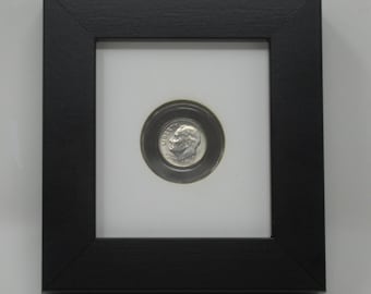 Dime 18mm Coin (Not Included) Small Display Frame with Optional Personalized Plate