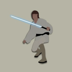 Luke Skywalker Aufkleber, Star Wars Aufkleber, Aufkleber Darth Vaders Sohn, Leias Bruder, wasserfester Aufkleber, Wetterfester Aufkleber