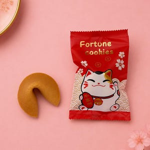 Gelukskoekjes met zwangerschapsaankondiging, gepersonaliseerde gender reveal-koekjes met eigen berichtjes