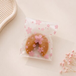 Bolsas rosas Sakura con galleta de la fortuna personalizada