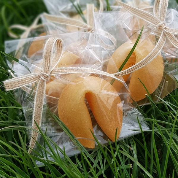 Galleta de la fortuna personalizada, sorpresa para fiesta de cumpleaños, sorpresa para invitados, favor de boda, anuncio de embarazo, invitación de celebración