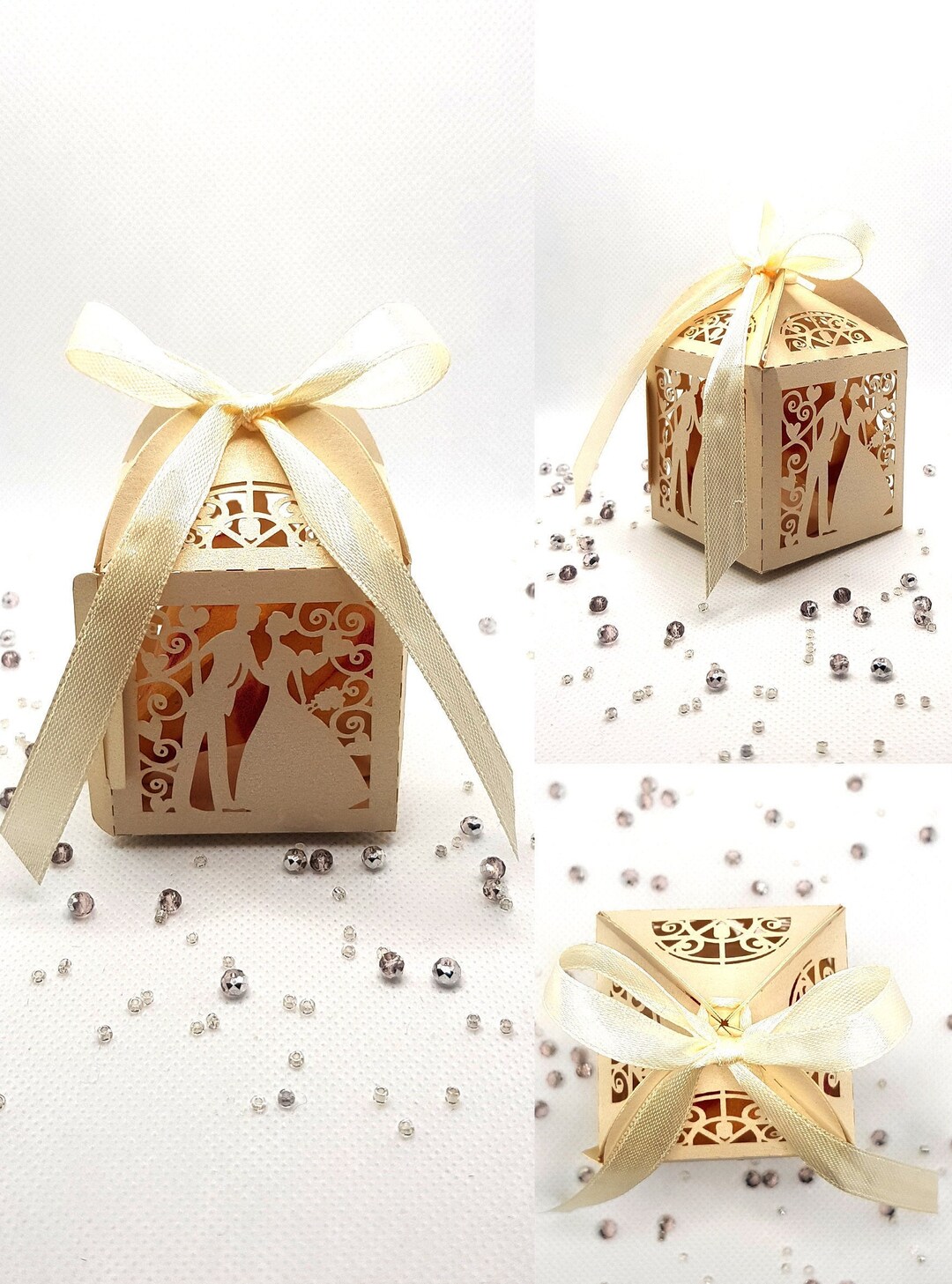 Personalized Fortune Cookie Wedding Gift Bag, Wedding Favor, Wedding