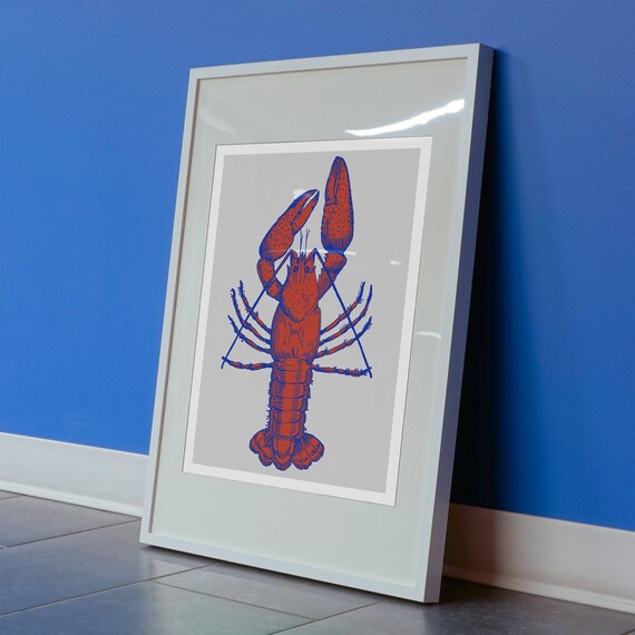 Ole Miss Rebels Art Print Crawfish | Etsy