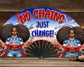 Juneteenth Clack Fan PNG | Digital Download | Juneteenth 1865
