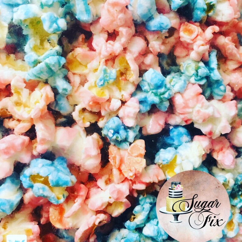 Gourmet Gender Reveal Popcorn Cotton Candy Party Treats and Etsy