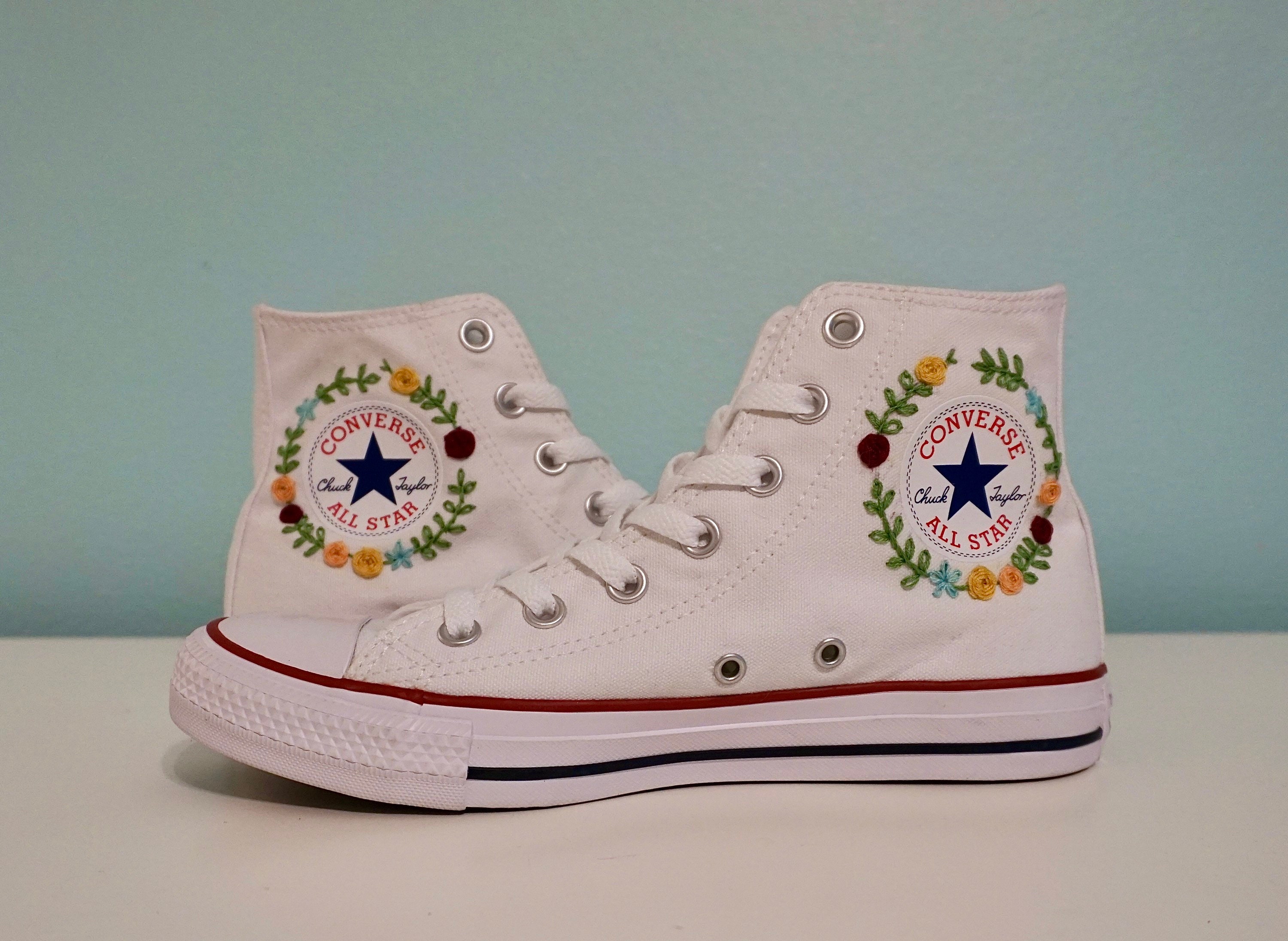 Embroidered Converse Etsy