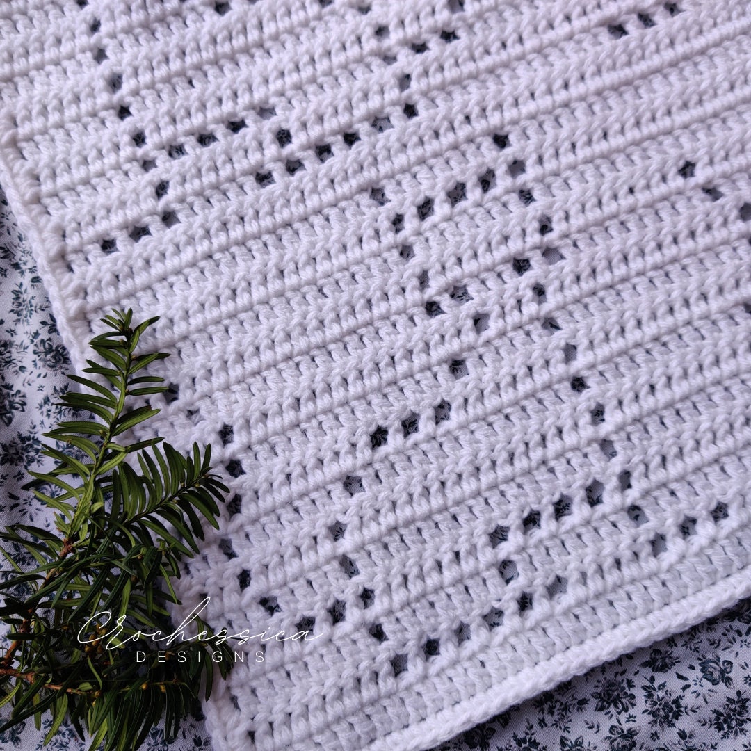 36 Cat Blanket Crochet Patterns: Cozy, Graphic, and Granny-Square Designs 6 Cat Filet Crochet Blanket Pattern: Meow Design