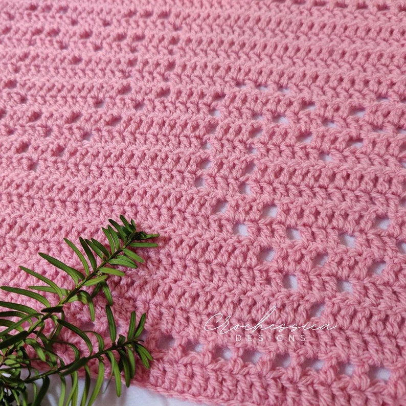 Double Hearts Double Love Baby Blanket Instant PDF Download Etsy