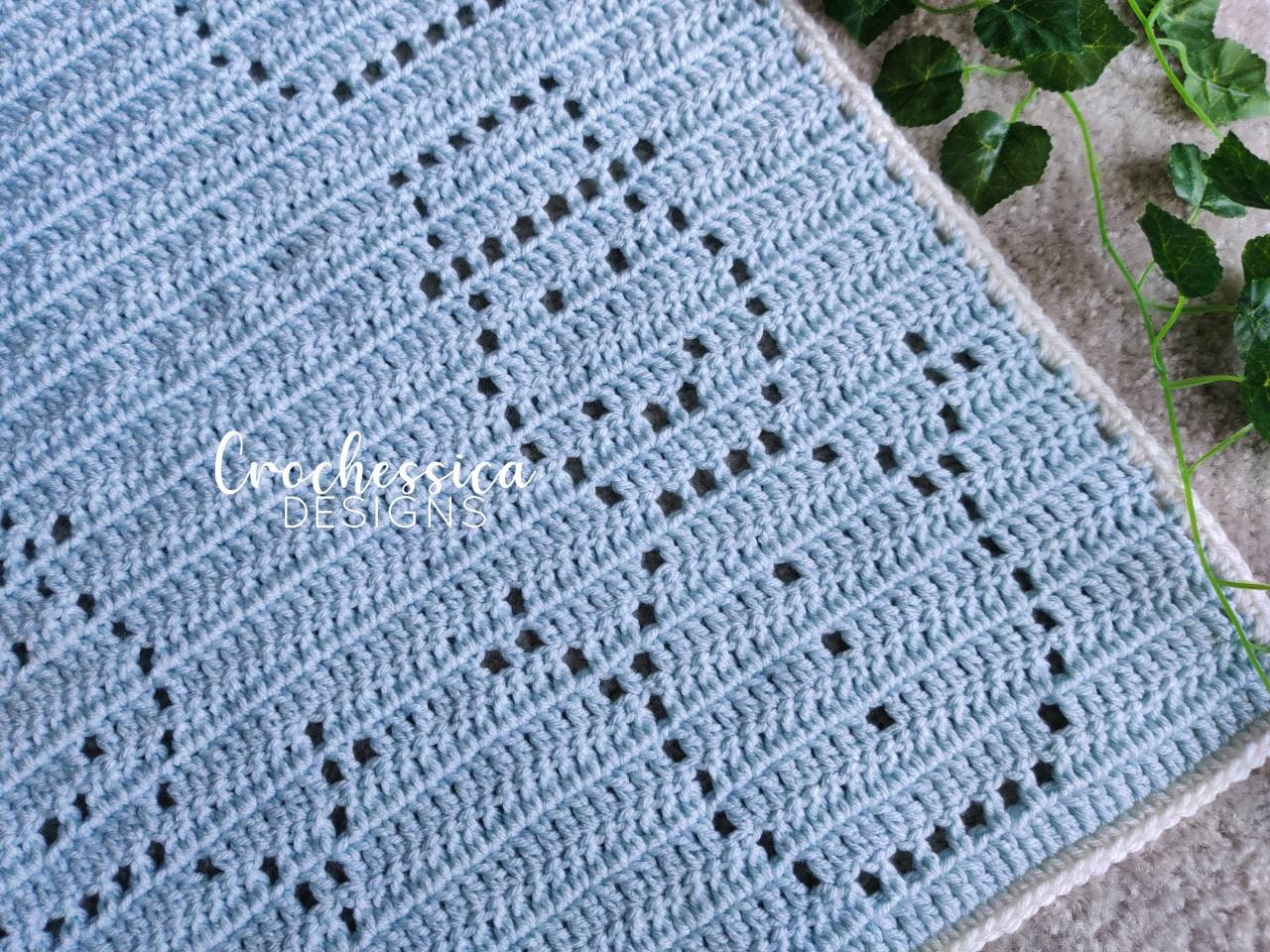 40 Filet Crochet Patterns to Try for Gifts, Decor, and Wearables 4 Snowman Filet Crochet Baby Blanket