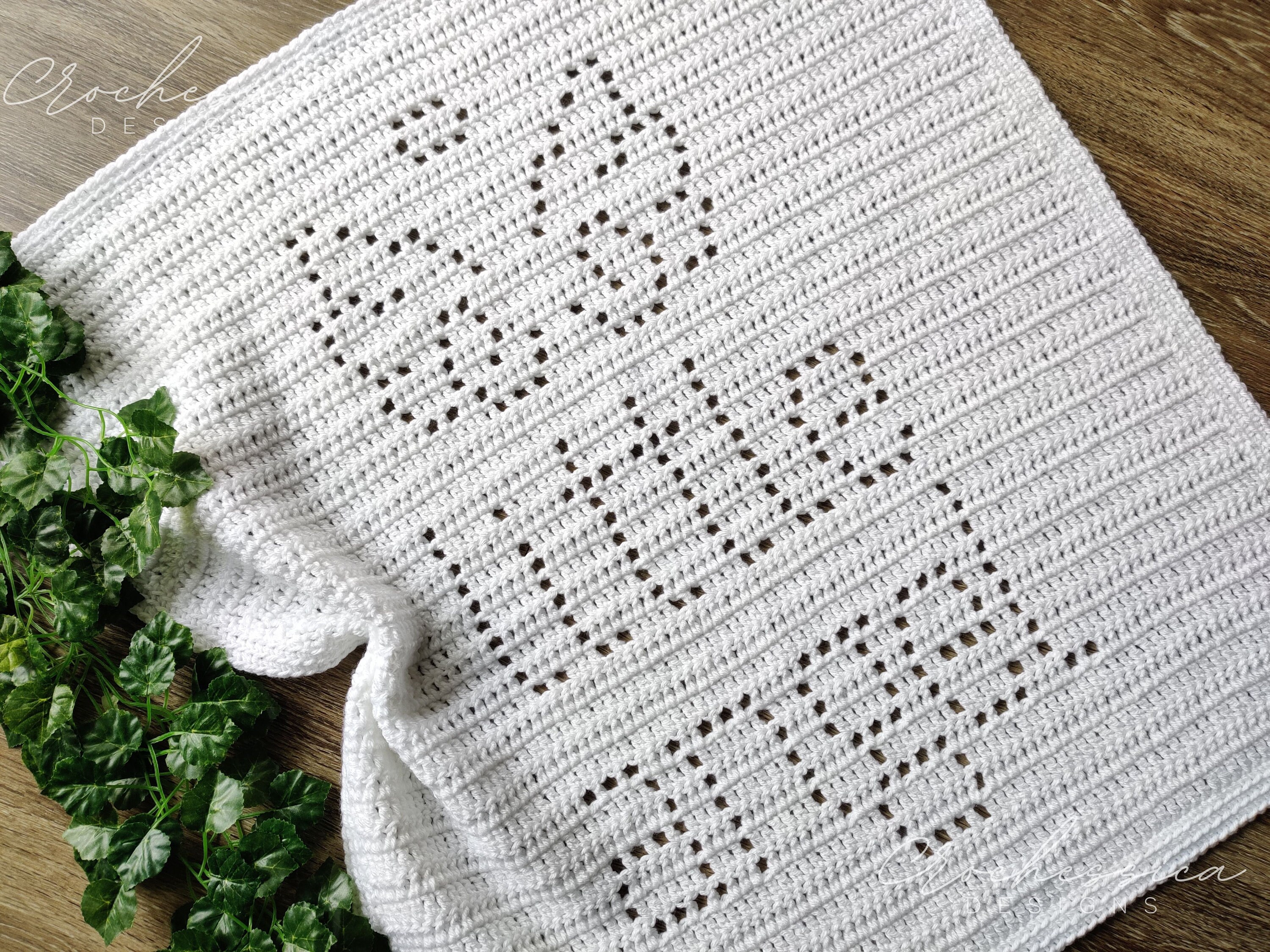 Angel Filet Little Angel Filet Crochet Blanket Pattern | Baby Gift (PDF Pattern) - Etsy