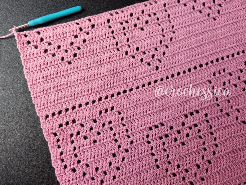 Double Hearts Double Love Baby Blanket Instant PDF Download Etsy