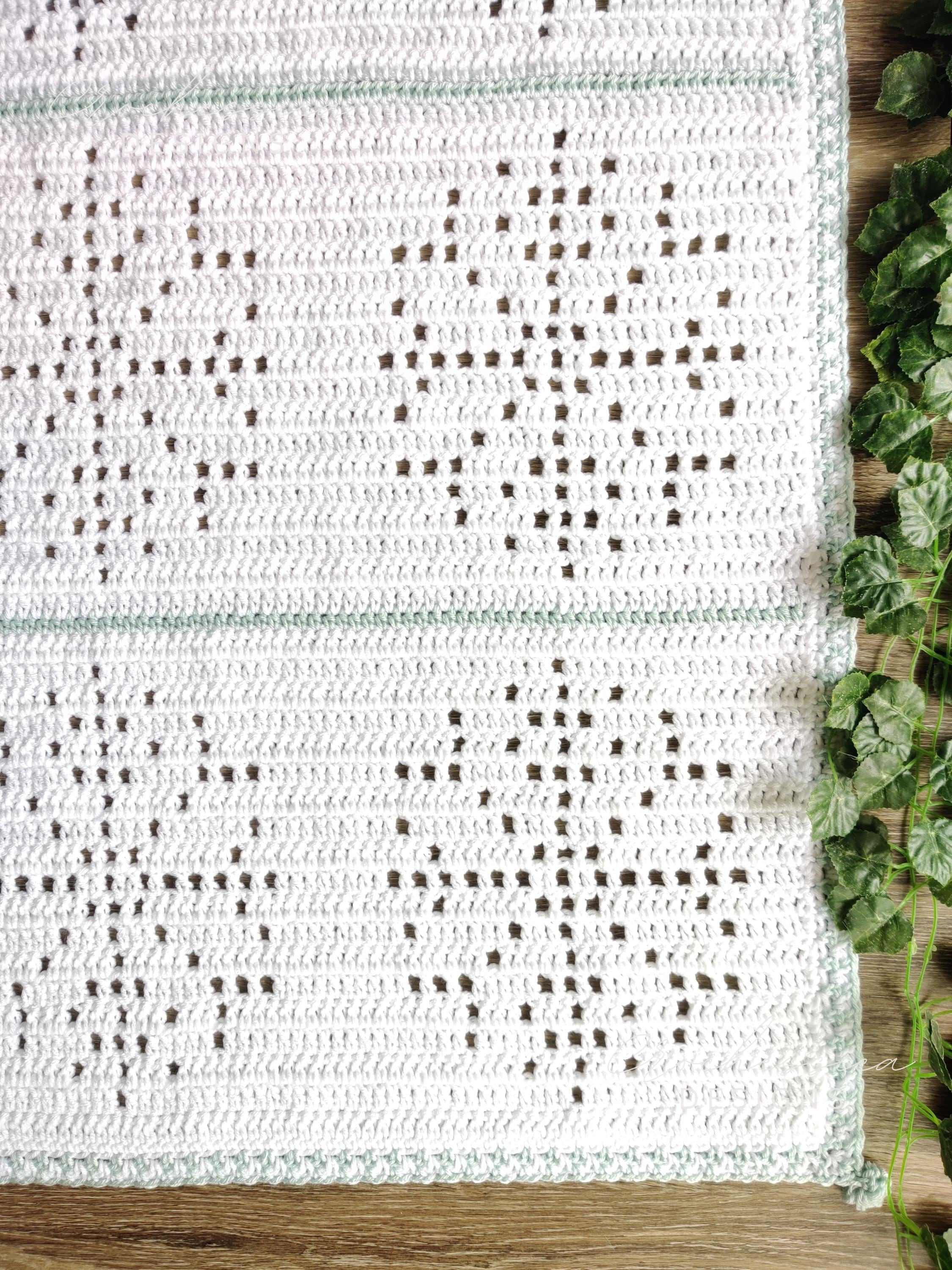 Filet Snowflake Pattern Snowflakes Crochet Blanket Pattern | Winter Filet Design (PDF Pattern ...