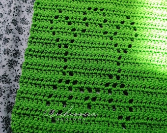 Turtle crochet pattern, baby afghan design, beginner throw, modern personalized animal blanket