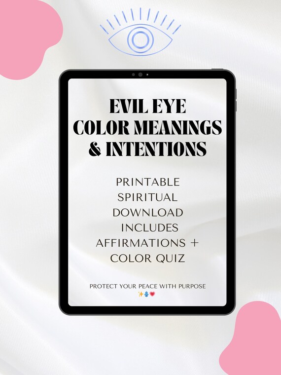 Evil Eye Color Meanings Guide: Chakra Healing Affirmations