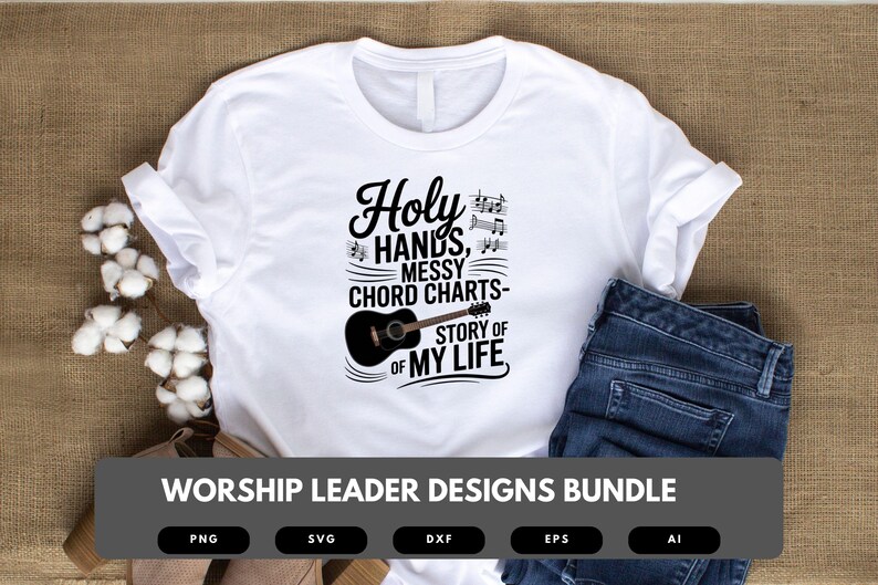 Worship Leader SVG Bundle | Faith Quotes for Church, Cricut Cut Files, Sublimation & DIY Crafts