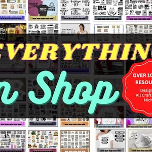 Whole Shop Mega Bundle Svg Png Eps Ai Dxf | The Crafter&#39;s Dream All Shop Listing Bundle Download
