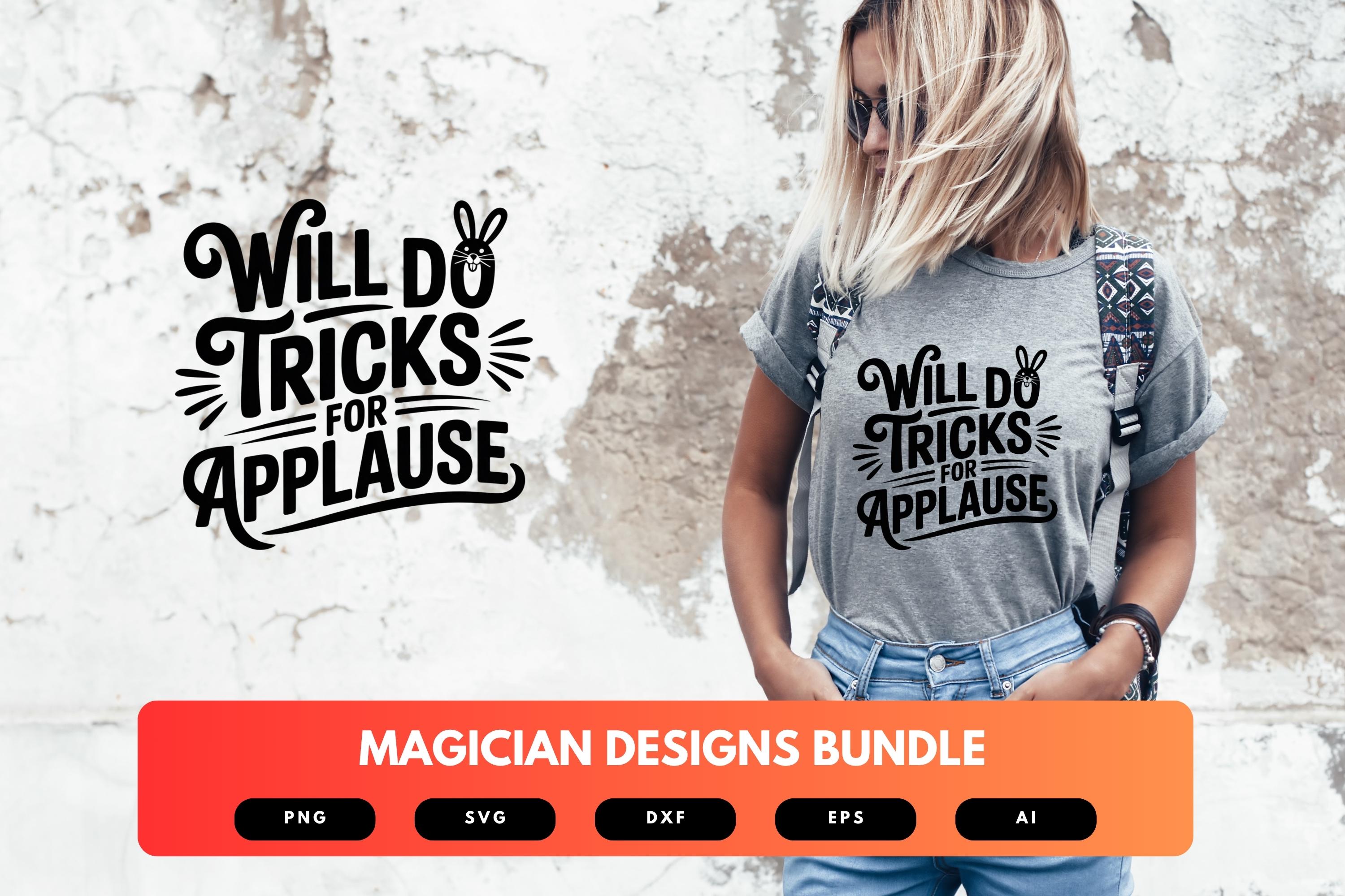 Magician SVG Bundle | Magic Show Clipart, Illusionist Silhouette Cut ...