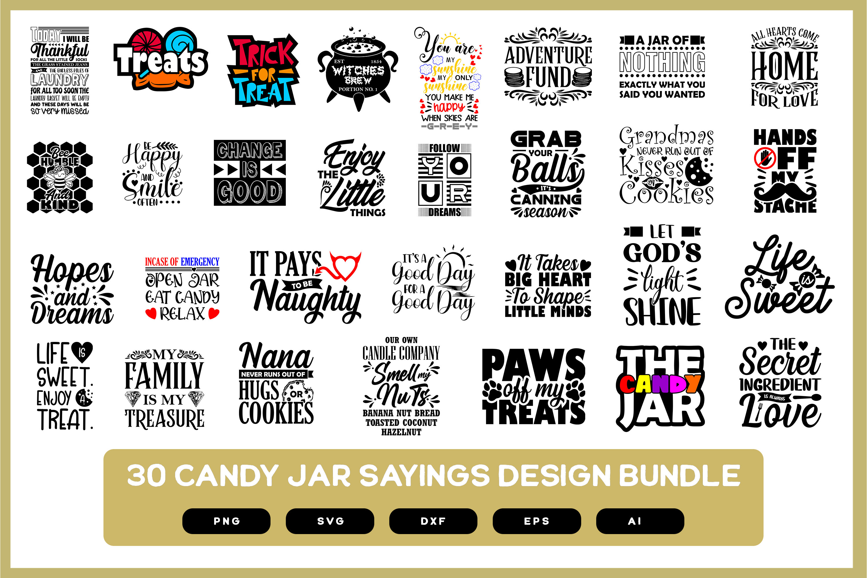Candy Jar Sayings Candy Jar Quotes Candy Label Candy Jar Etsy