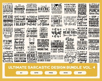 Sarcastic svg bundle Designs | Sarcastic Shirts Mugs | Sarcastic Designs POD | Sarcasm