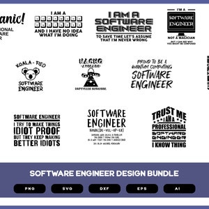 Software Engineer Design Bundle | Software Engineer Shirt | Software Engineer SVG | Software Engineer Gift | Software Engineer PNG