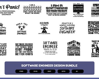Software Engineer Design Bundle | Software Engineer Shirt | Software Engineer SVG | Software Engineer Gift | Software Engineer PNG