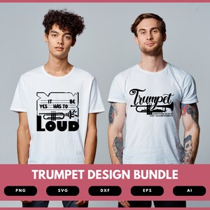 Trumpet Design Bundle | Trumpet Design SVG | Trumpet Design Shirt ...