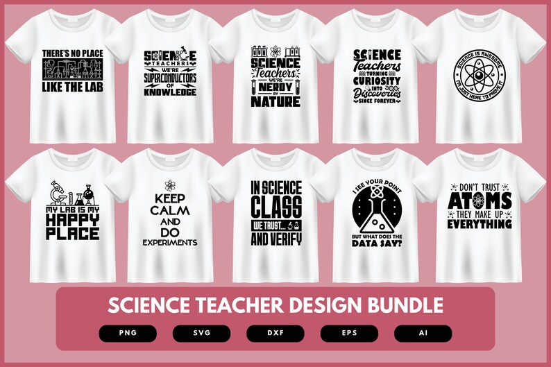 Science Teacher shirts Design Bundle