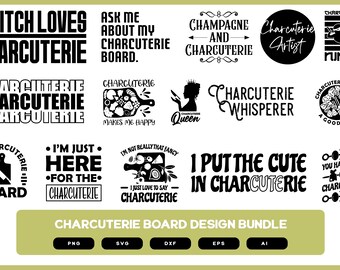 Charcuterie Board Design Bundle | Charcuterie Board | Charcuterie Board SVG | Charcuterie PNG